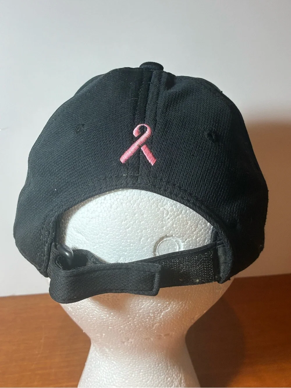 Under Armour Black Baseball Hat with Pink Logo